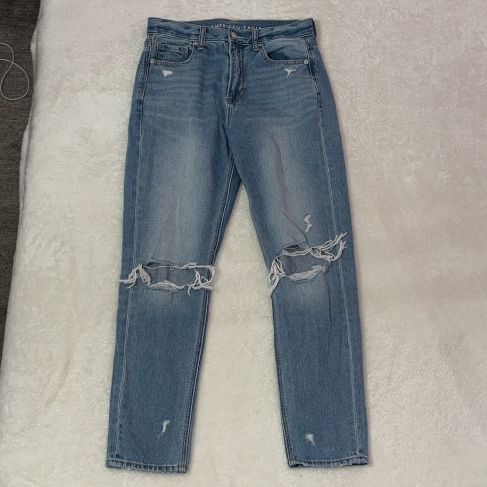 American Eagle Ripped Mom Jeans - Picture 2 of 14